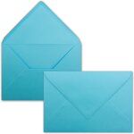 Enveloppes c5, 229 x 154 mm, a colle humide 25 umschlge 61 turquoise