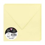 Enveloppes - carr� - 165x165mm - pollen - jaune canari - 20 unit�s - clairefontaine