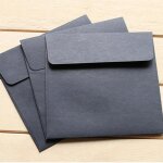 Enveloppes carres cratives blanches et noires, pour documents, cartes, lettres, papier, cadeau, mini, ...