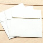Enveloppes carres cratives blanches et noires, pour documents, cartes, lettres, papier, cadeau, mini, ...