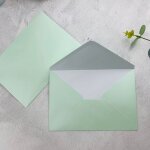 Enveloppes carres / rectangulaires avec perles, 4 pices, pour cartes d'invitation ou de mariage, couleur ...