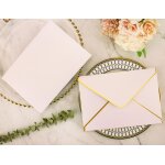 Enveloppes carres / rectangulaires avec perles, 4 pices, pour cartes d'invitation ou de mariage, couleur ...