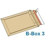 Enveloppe carton b - box 3 marron format 238x316 mm - lot de 5