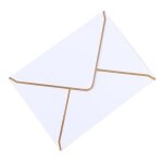 Enveloppe de couleur unie pour carte d'invitation de mariage de 7x5 pouces