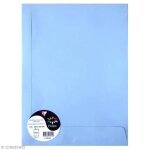 Enveloppe pollen a4 - clairefontaine - 229 x 324 mm - 120 g - bleu lavande - 5 pcs