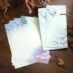 Enveloppes style chinois avec bloc - notes, 6 pices, carte d'invitation pour fte de mariage, papeterie ...