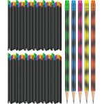 Ersan - 60 pices crayons d'humeur a changement de couleur, 19cm hb chaleur activs couleur changeante ...