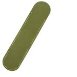 Ersan - etui de protection en cuir souple pour stylo 15 cm x 3, 5 cm / 4, 2 cm, vert