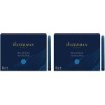 Ersan - waterman bote de 8 cartouches longues, couleur bleu srnit effaable pour stylo plume (lot ...