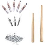 Ershi - lot de 10 plumes d'criture, porte - plume avec plume pour bande dessine, porte - plume avec ...