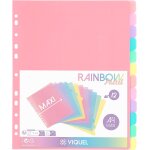 Ershi - - lot de 12 intercalaires en plastique rainbow pastel - maxi format (24, 5x30, 5cm) - pour classeur ...