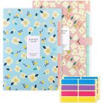 Ershi - 2 pack trieur a soufflet a4 avec couvercle extensible pochettes pour documents avec 6 compartiments ...