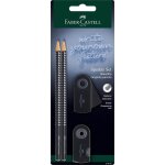 Ershi - 218472 sparkle set de crayons avec taille - crayon, gomme et 2 crayons a papier, etui noir[684] ...