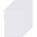Ershi - 30 pices chemise plastique a4, transparente a4 document dossier pochette, porte document pochettes ...