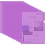 Ershi - 30 pices chemise plastique a4, transparente pochettes chemise coin a4, pochette porte document ...