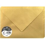 Ershi - 51200c - paquet de 20 enveloppes gommes - format c5 (16, 2x22, 9cm) - 120g / m - coloris or ...