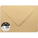 Ershi - 5482c - paquet de 20 enveloppes gommes - format c5 16, 2x22, 9cm - 120g / m - coloris caramel ...