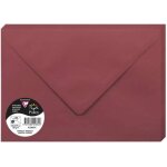 Ershi - 5882c - paquet de 20 enveloppes gommes - format c5 16, 2x22, 9cm - 120g / m - coloris bordeaux ...