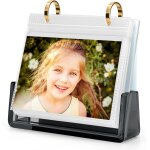 Ershi - album photo de bureau, 10 x 15 cm, a insrer, 60 photos, cadre photo et livre photo, 2 en 1, ...