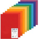 Ershi - canson mi - teintes - assortiment 10 feuilles de papier dessin a3 - 160g / m - couleurs vives[713] ...