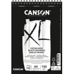 Ershi - canson xl dessin noir - album spiral 20 feuilles a5 150g / m[1263]