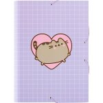 Ershi - - chemise cartonne a4 pusheen chemise a rabats rigide pochette cartonne 24 x 34 cm fournitures ...