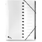 Ershi - elba 400068818 art trieur 12 compartiments polypropylne opaque a4 blanc[3558]
