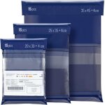 Ershi - enveloppes plastiques expdition, pack de 45 pochettes d'envoi colis vinted, 3 tailles, auto ...
