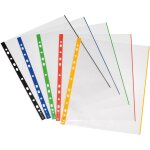 Ershi - herlitz 10914422 lot de 10 chemises a4 en polypropylne transparent avec bord color[2333]