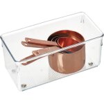 Ershi - idesign linus boite stockage pour tiroir, moyen bac plastique pour couverts et autres accessoires, ...