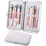 Ershi - kit manucre pedicure mini, trousse de coupe - ongles de voyage, outils de soins de pdicure, ...