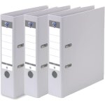Ershi - oxford lot de 3 classeurs a levier smart pro + a4xl dos 80mm 2 anneaux en d couverture polypro ...