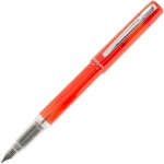 Ershi - platinum prefounte stylo plume fine orange vermillon[550]