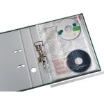 Ershi - , pochette plastique perfore a4 avec 2 pochettes pour cd, matire graine mate, polypropylne ...