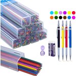 Ershi - porte - mine en mtal de 2, 0 mm - couleur : plomb - design hb - centre de gravit bas - fournitures ...