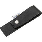 Ershi - remos trousse manucure vide en cuir vritable  quiper de 3 instruments - noir[312]
