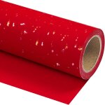 Ershi - rouleau de papier cadeau rouge - mini rouleau - 43, 2 cm x 5 m - design or rouge au toucher soyeux ...