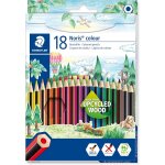 Ershi - staedtler - noris colour 185 - etui carton 18 crayons de couleur assortis en bois upcycl - 185 ...