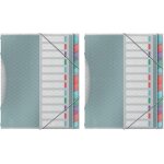 Ershi - - trieur a 12 compartiments pour documents a4, pochettes en plastique transparent, maison / bureau, ...