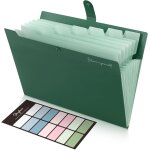 Ershi - trieur document, trieur 8 compartiments a4, dossier rangement documents avec l'tiquettes, rangement ...