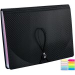 Ershi - trieur document a4, 13 compartiments extensible pochettes pour documents, rangement papier administrat ...