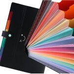 Ershi - trieur extensible a4, classeur a4, extensible classeur documents 13 poches, accordon classeur ...
