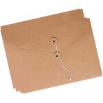 Eryi - lot de 10 porte - documents en carton et papier kraft format a5 pochette document en papier kraft ...