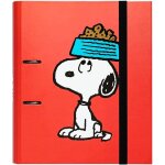 Eryi - - classeur a4 2 anneaux - snoopy classeur rigide 2 anneaux, format 27 x 32 cm fournitures scolaires, ...