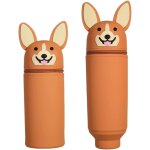 Eryi - kawaii etui ecole 2 en 1 en silicone souple, 18. 5 * 6. 5 cm porte - stylos de table, srie animale ...