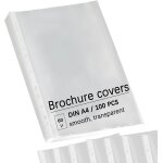Eryi - pochettes plastiques perfores a4 transparentes, lot de 100, pochette classeur a4 en pp 60 microns, ...