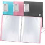 Eryi - porte - vues a4, 60 poches, pochettes en plastique et corde de scurit, dossiers de prsentation, ...