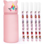 Eryi - trousse a crayons en silicone, trousse ecole 2 en 1 en silicone, rétractable trousse a crayon, ... Eryi - trousse a crayons en silicone, trousse ecole 2 en 1 en silicone, rétractable trousse a crayon, ...