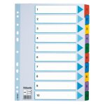 Esselte 100161 intercalaire de classement onglet avec index num�rique carton