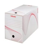 Esselte 128701 lot de 25 boites archives dos 200 mm blanc Esselte 128701 lot de 25 boites archives dos 200 mm blanc